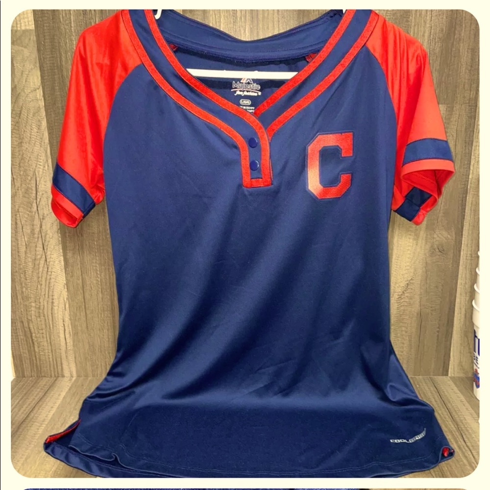 Cleveland baseball ladies jersey large